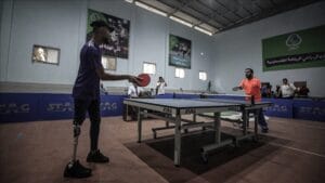 Kejuaraan Tenis Meja untuk Penyandang Disabilitas di Jalur Gaza Digelar