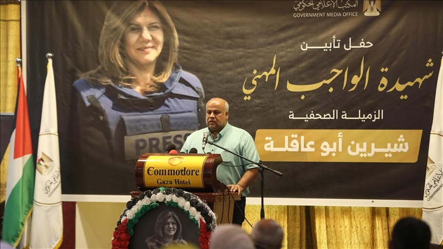 Para jurnalis di gaza gelar acara untuk mendiang shireen abu akleh