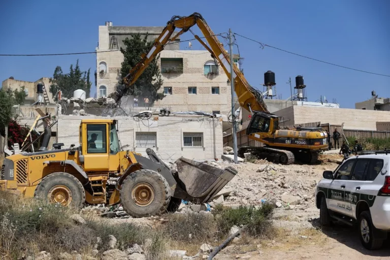 Aa 20220601 28039383 28039380 israeli forces demolish palestinians house