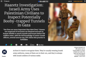 HumanShields Haaretz screen