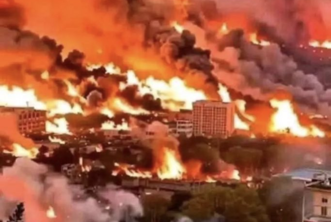 Israel wildfires video