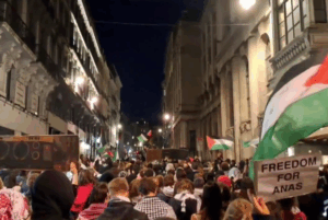 Rome protest video